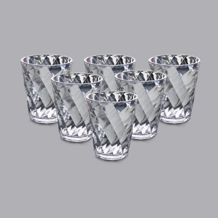 BRAZZIL GLASS SET OF 6PC