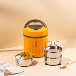 Jaypee Plus E-Tron 3 Compartment Electric Lunch Box With Power Cord