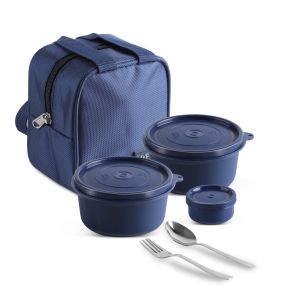 Jaypee Plus Homebytes Steel Lunch Pack with Bag, (Microwave safe without Lid)