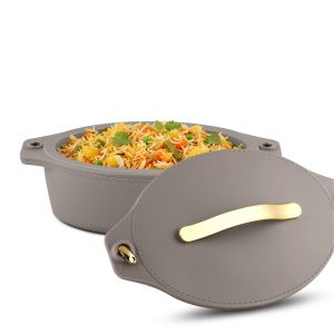 Jaypee Princeton PU Insulated Stainless Steel Inner Casserole, 2500ml -Grey