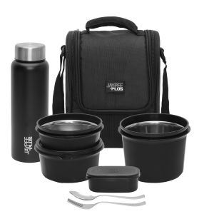 Jaypee Mealplus Stainless Steel 4 Airtight Containers Office Lunch Pack
