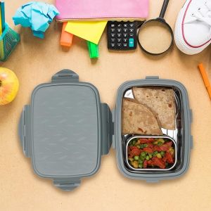 Jaypee Wavesteel Insulated Lunch Box with Stainless Steel Container