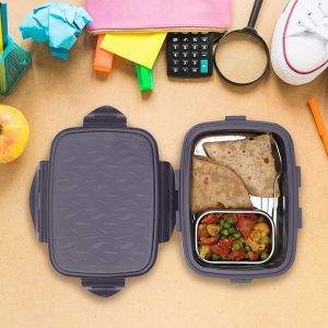 Jaypee Wavesteel Insulated Lunch Box with Stainless Steel Container