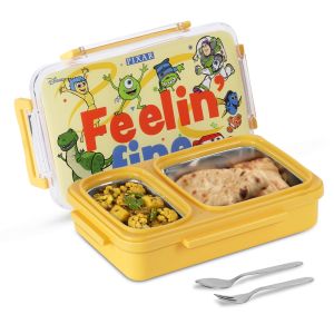 Jaypee Vivid Duo PU Insulated Inner Stainless Steel Lunch Box For Kids, 630ml