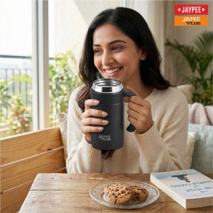 Jaypee Plus Handy 300 Leak Proof Vacuum Insulated Coffee Mug With Handle, 300ml