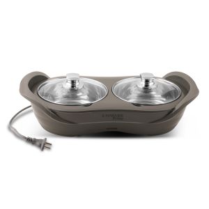 Jaypee Plus E Warmer Prime -2 Steel Container Bowl Electric Chafing Dish 1150ml each