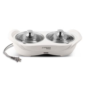 Jaypee Plus E Warmer Prime -2 Steel Container Bowl Electric Chafing Dish 1150ml each