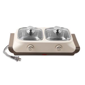 Jaypee Twin Power -2 Removable Steel Bowls Electric Casserole Set -1100ml each (Reheat Your Meal in Just 30 Minutes)