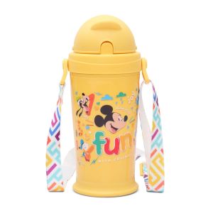 Jaypee Zippy Pro PU Insulated Sipper Water Bottle for Kids, 270ml-Yellow
