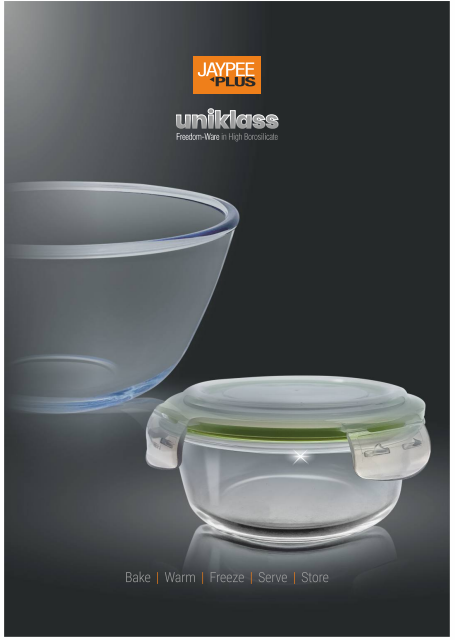 Glass & Stainless Steel Products Catalogue